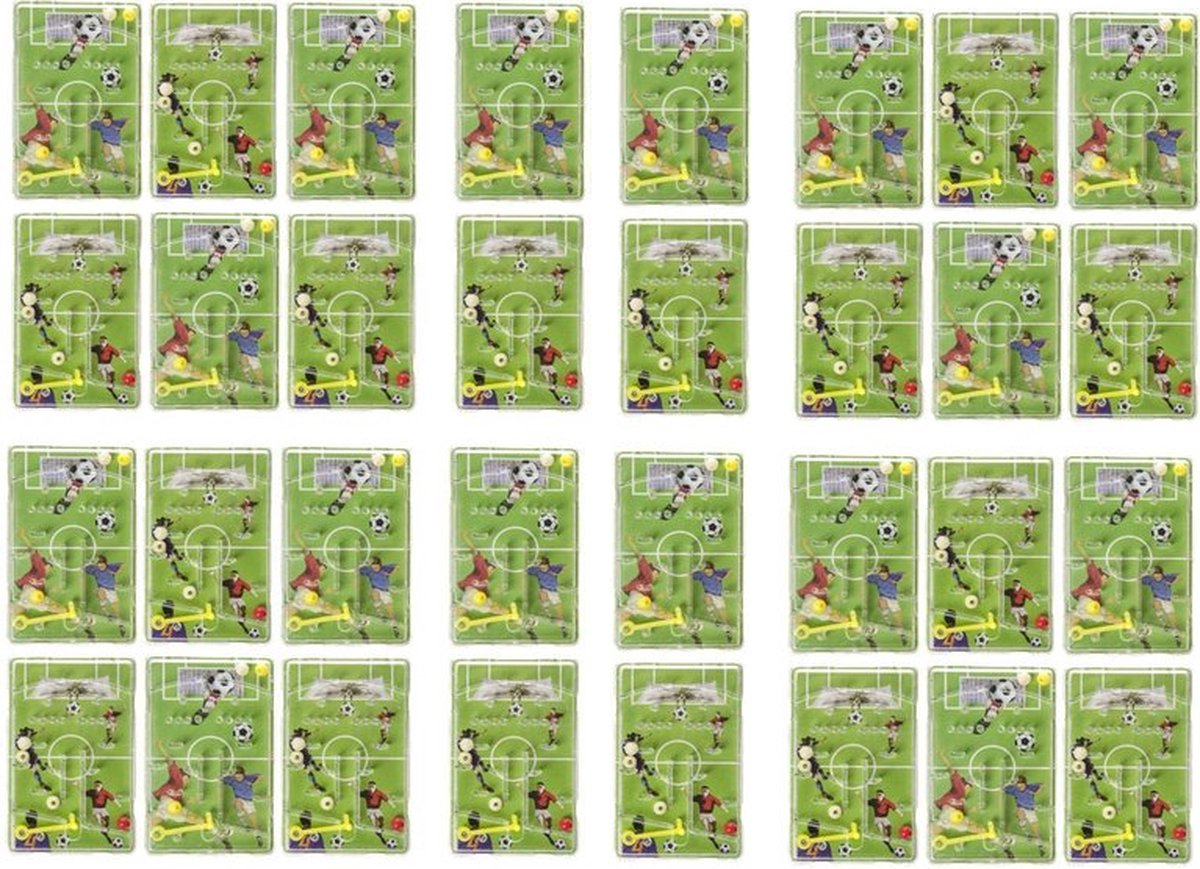 Voetbal Flipperspel 7,5 x 4,5 cm | Uitdelen | Traktatie | 32 stuks